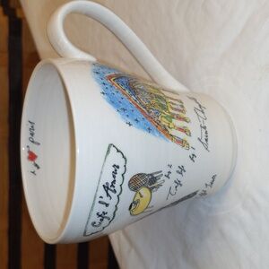Anthropologie Mug Cup I Love Paris Mug Paris Linea Carta Eiffel Tower